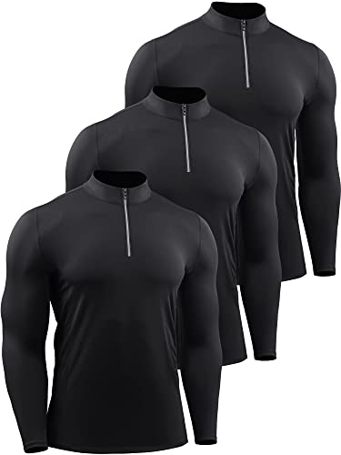 Amazon.com: NELEUS Men's Compression Shirts 1/4 Zip Pullover Long